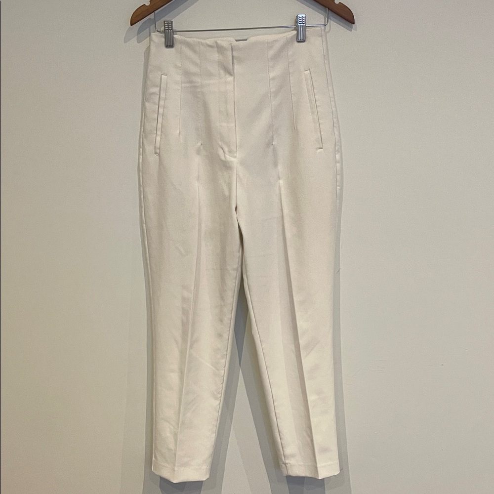 Zara Cream Ankle-Length Women's Pants